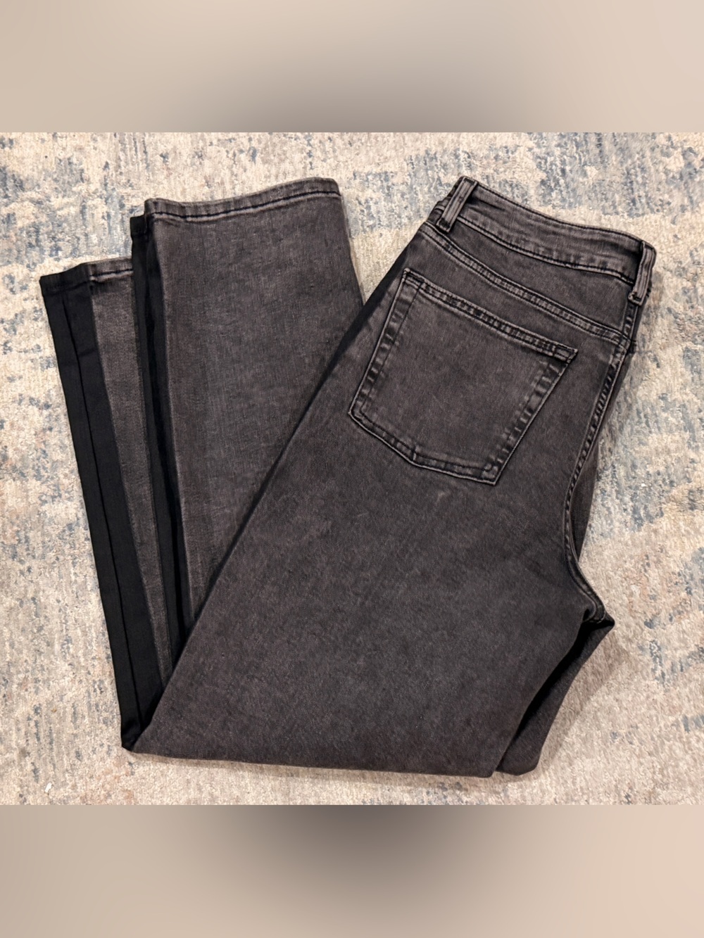 Time and Tru Charcoal Black Slim Straight Jeans